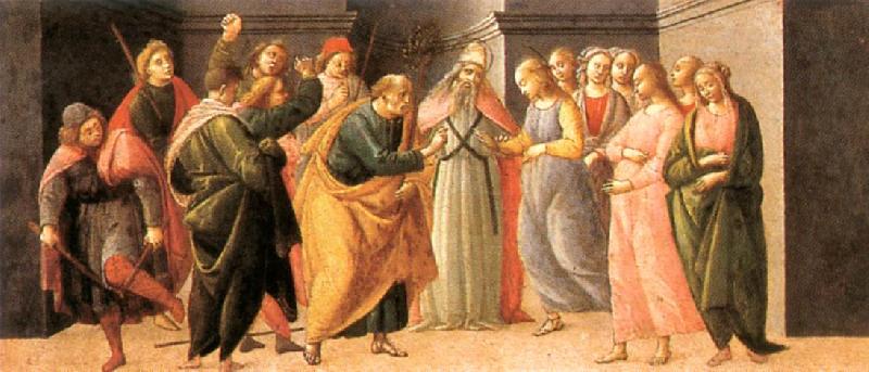BARTOLOMEO DI GIOVANNI Predella: Marriage of Mary Sweden oil painting art